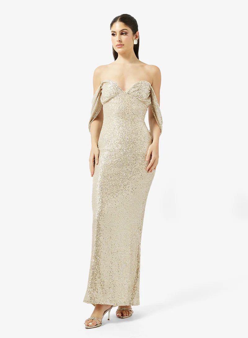 Sophisticated Refined Details Full-Length Dress